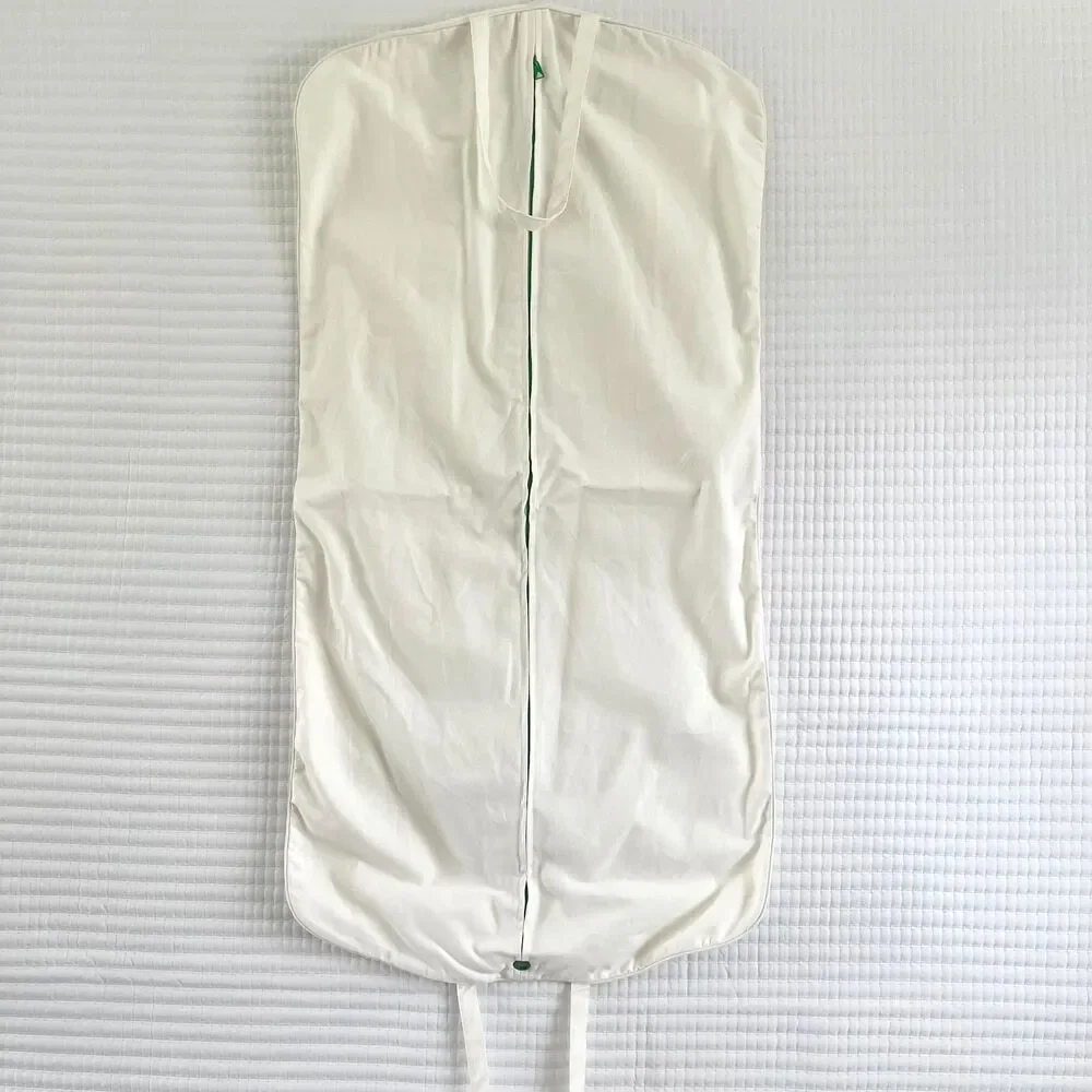 Bottega Veneta Garment Bag Cream Canvas Cotton Protective Closet Storage Cover
